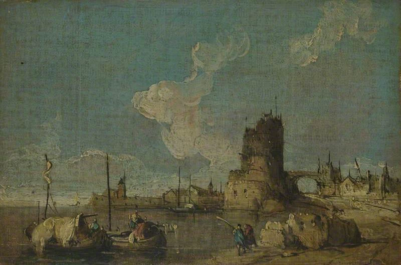 Capriccio con rovine e figure - National Gallery, London
